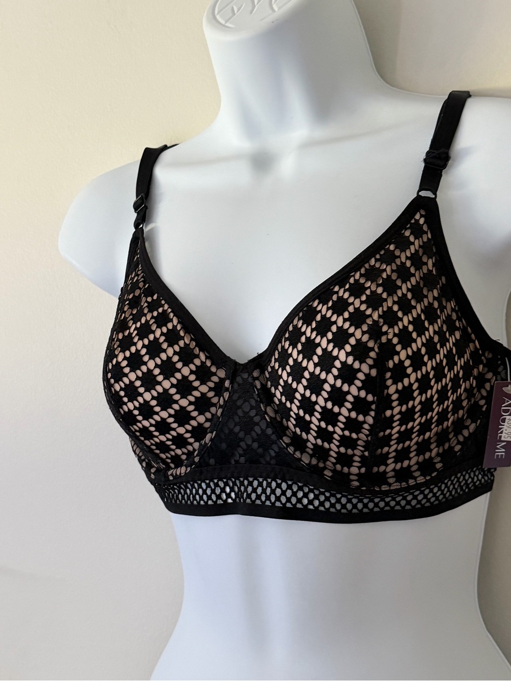 NWT Adore Me Black Underwire Bra - Size 34 D